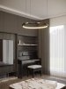 Nowoczesna lampa wisząca okrąg ring CAYENNE 60 cm P0661D Maxlight Brushed Black 